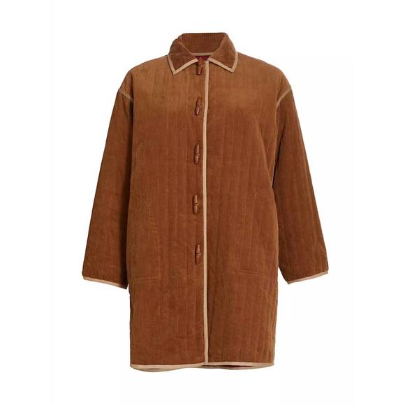 NEW THE GREAT. parks coat in brasswood - Picture 4 of 4